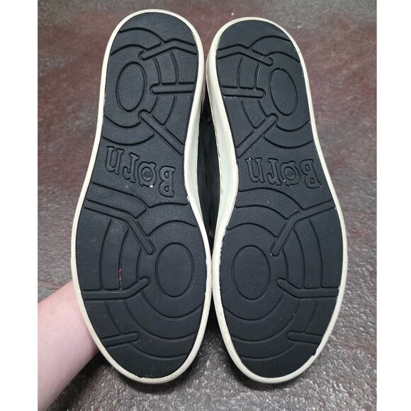 Born Allegheny II Men size 10.5 M black leather sneaker low top casual lace up